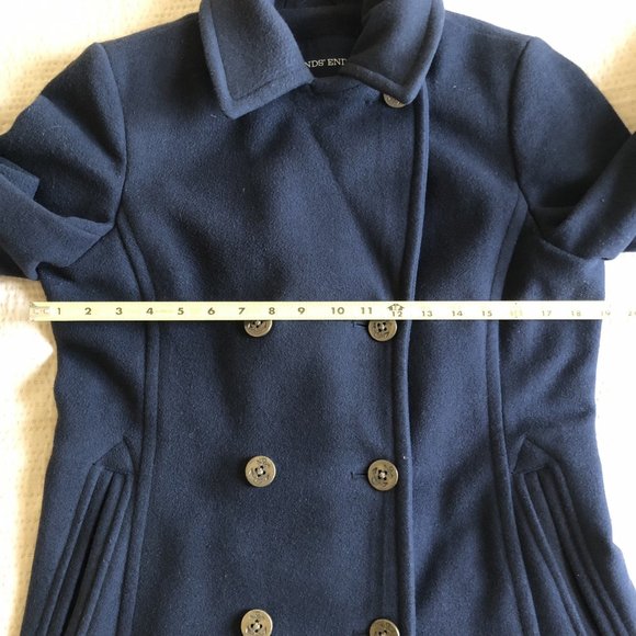 Lands End 80% Wool blend peacoat - Picture 9 of 11